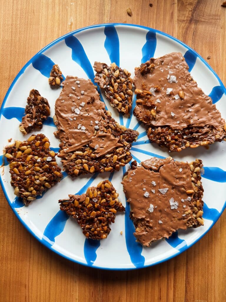 chocolate seed crackers