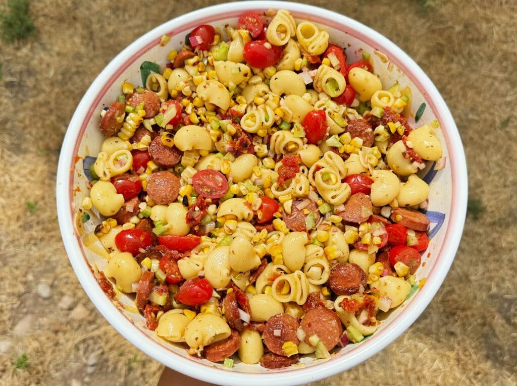 hot dog pasta salad