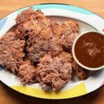 cinnamon sugar noodle latkes