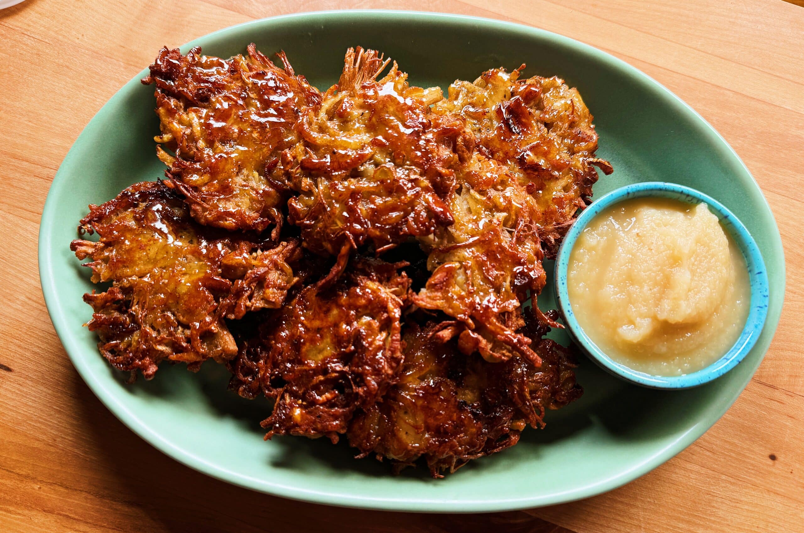 miso mushroom latkes