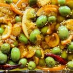 orange marinated olives