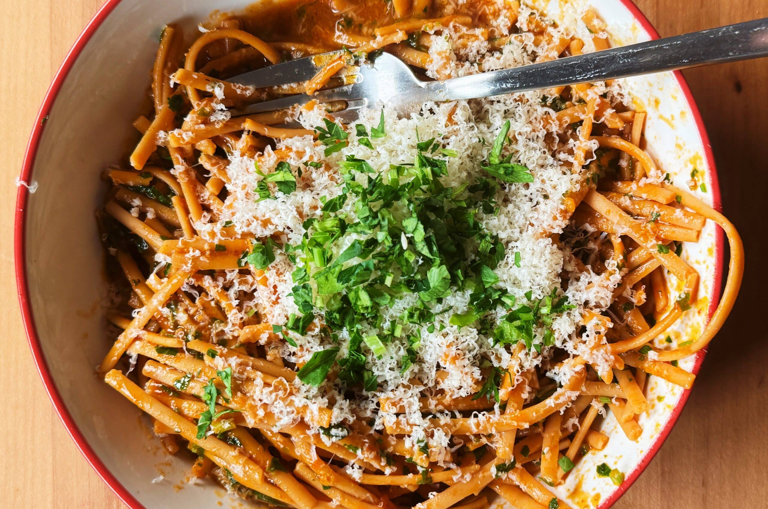 brown butter tomato pasta