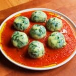 gluten-free spinach and ricotta gnudi